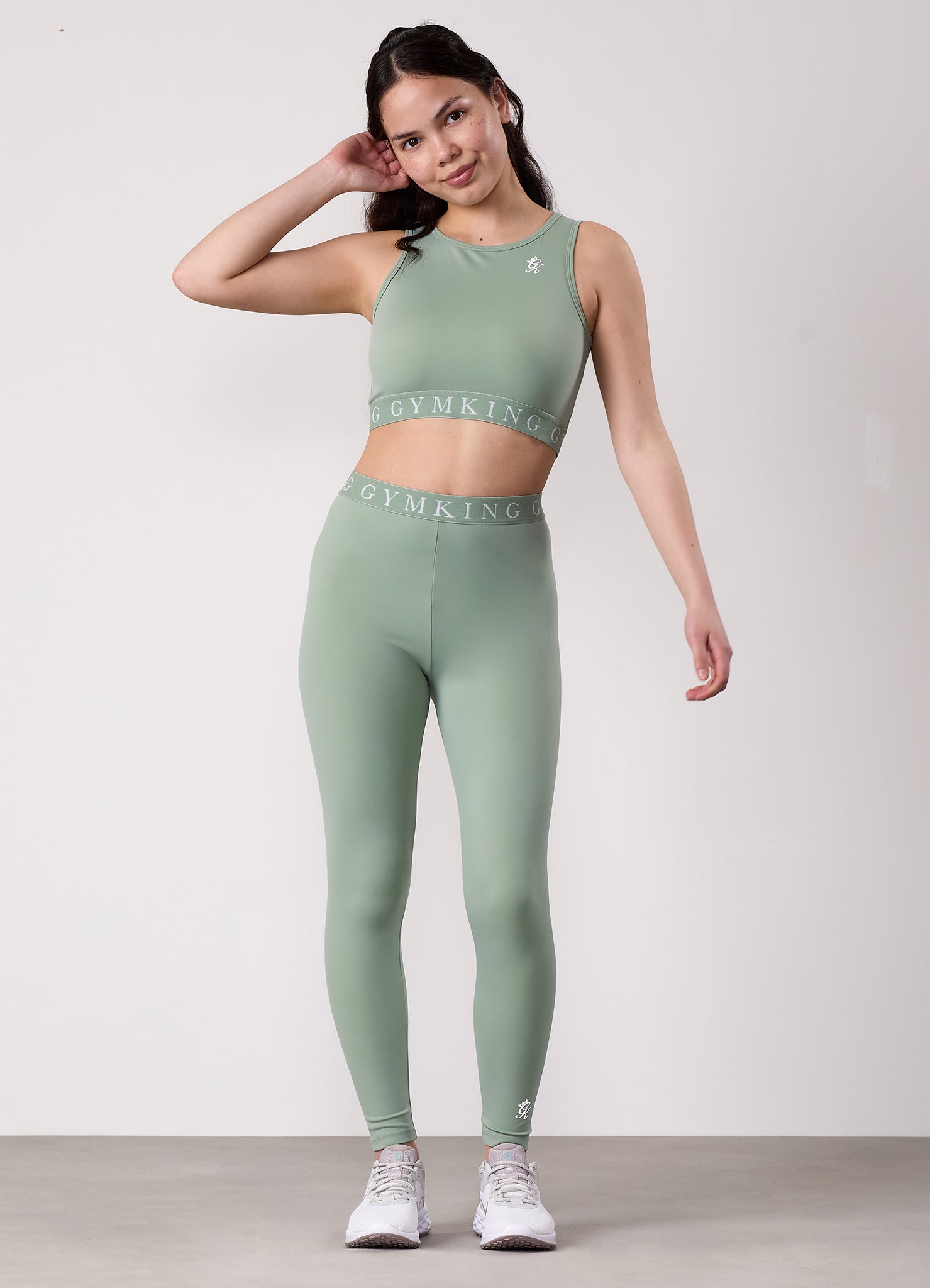 Gym King Kids Impact Legging - Soft Sage