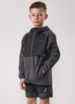Gym King Kids Advance Tracksuit Top and Shorts - Urban Grey/Fossil Grey