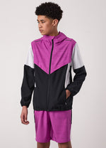Gym King Kids Vision Tracksuit Top and Shorts - Orchid/Dark Grey