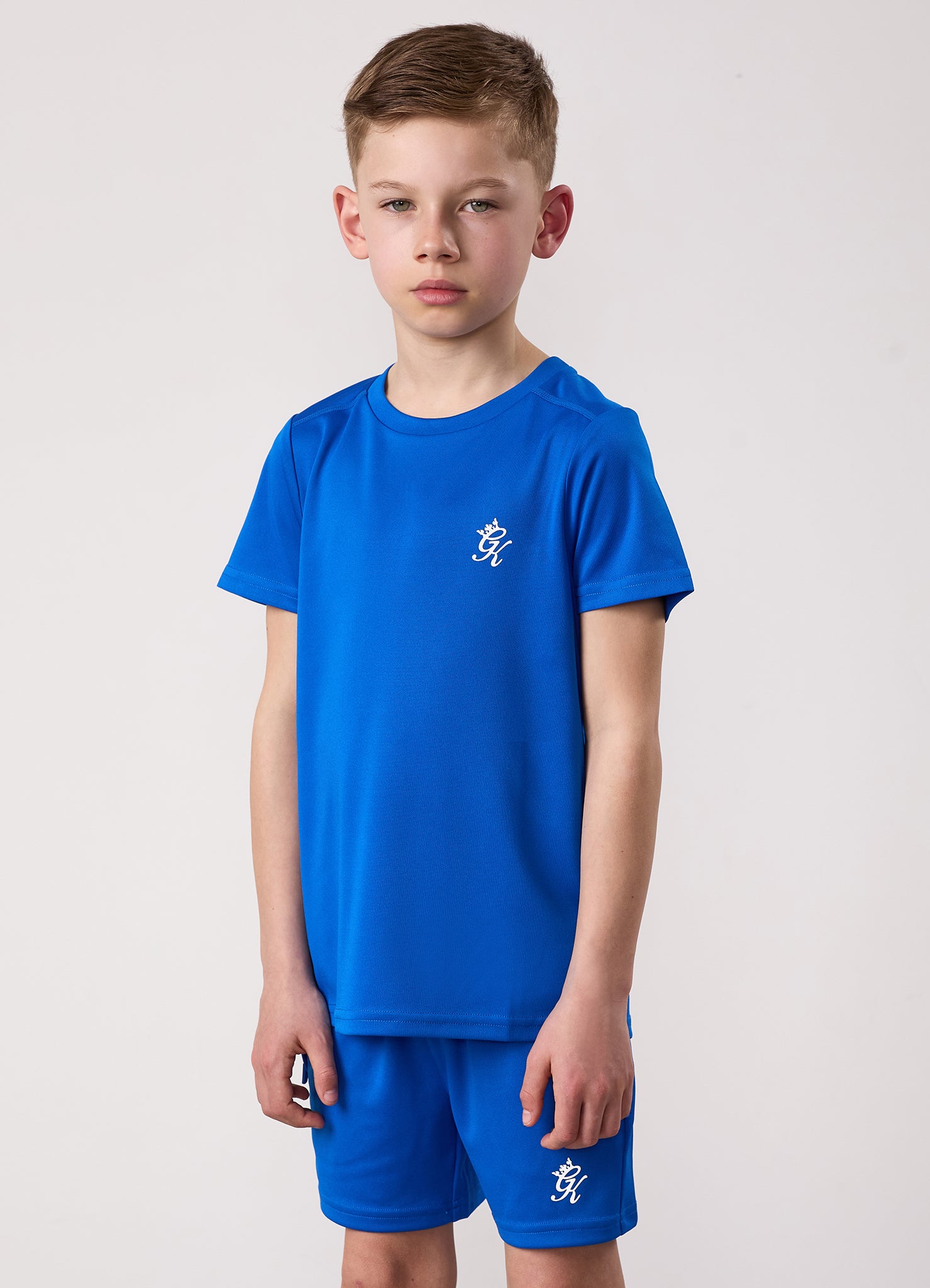 Gym King Kids Lightweight Poly Tee - Sonic Blue