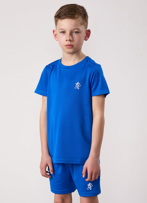 Gym King Older Kids Lightweight Poly Tee - Sonic Blue