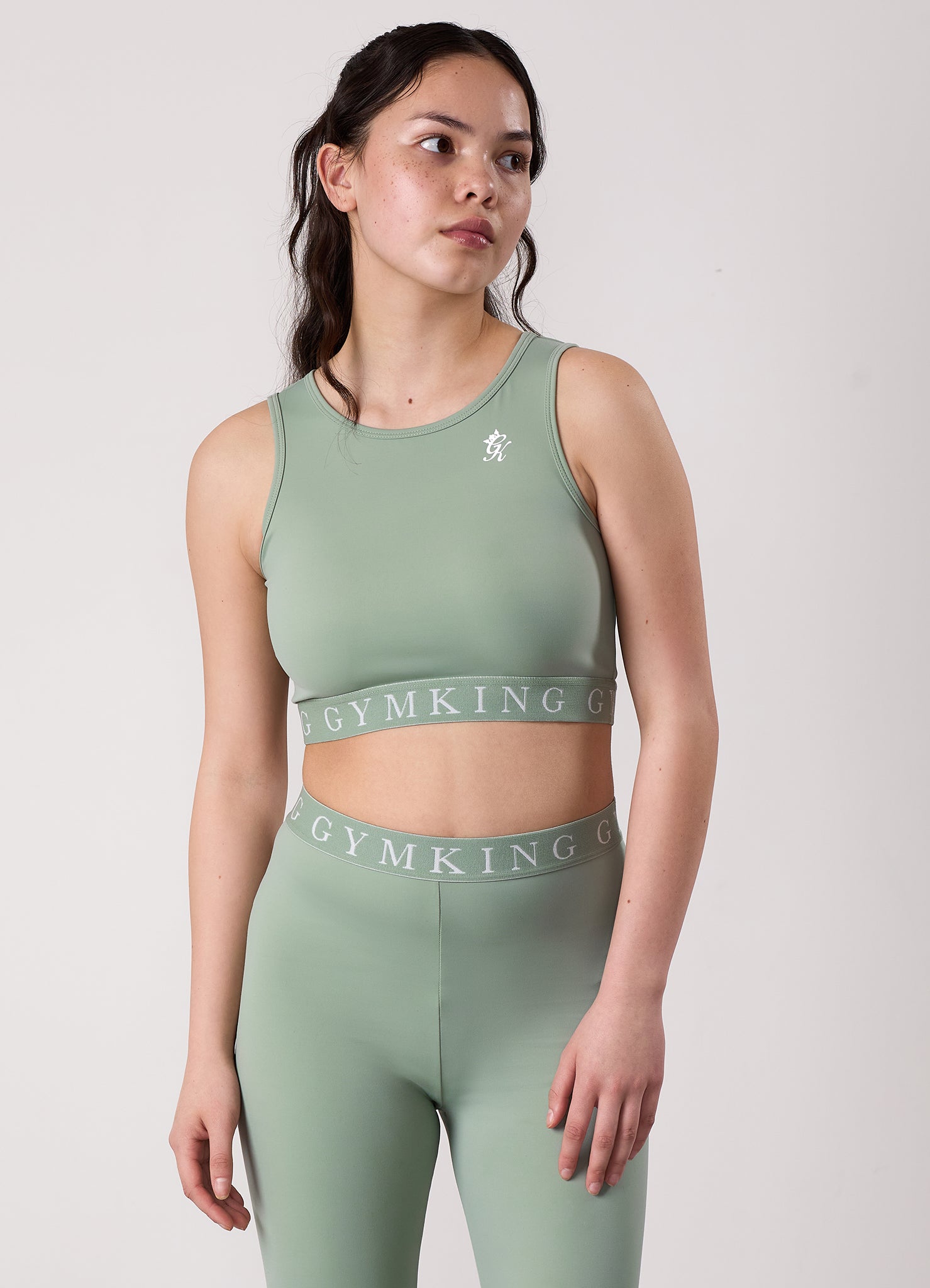Gym King Kids Impact Tank - Soft Sage