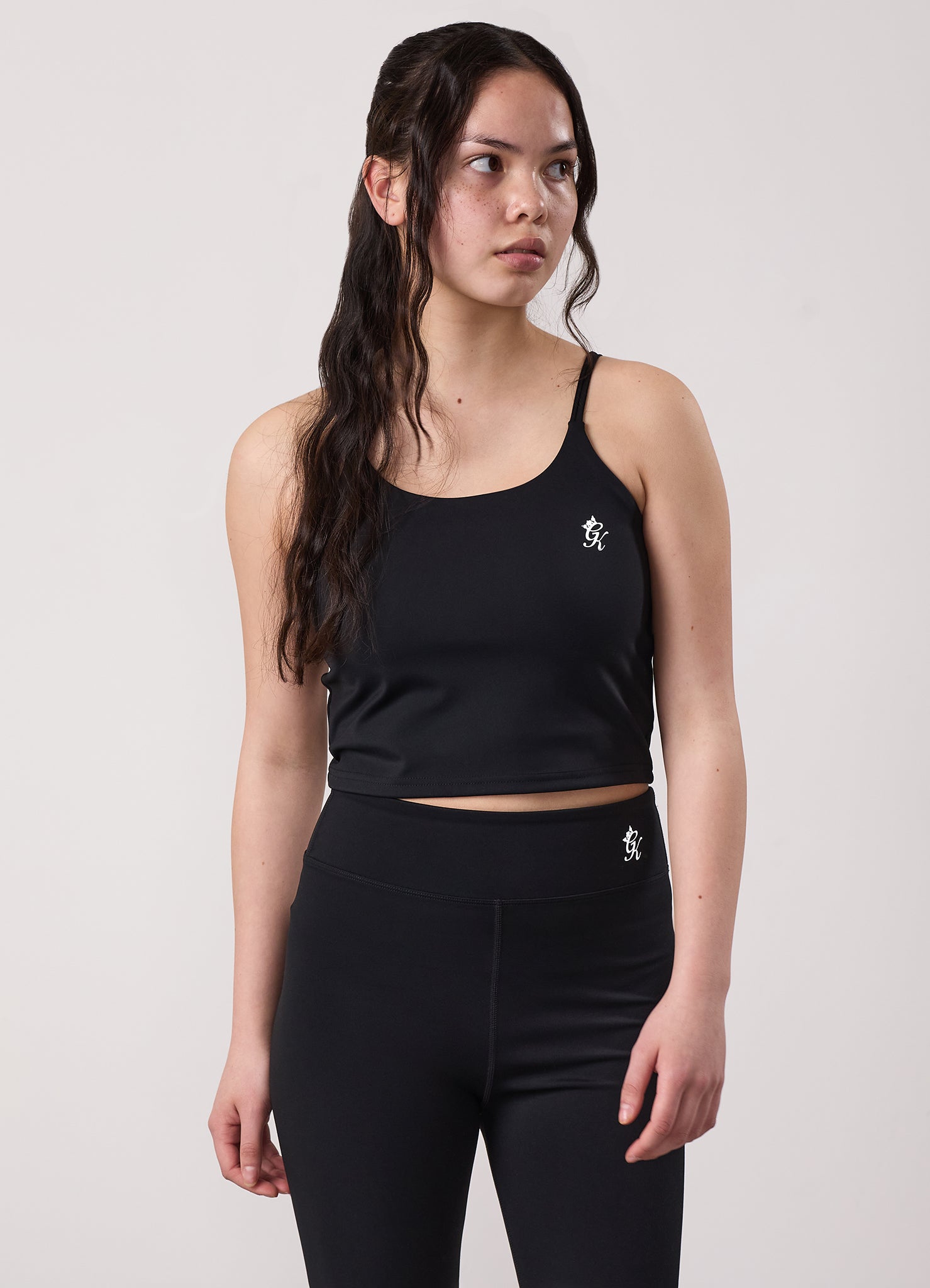 Gym King Kids 365 Long Line Tank - Black