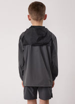 Gym King Kids Advance Tracksuit Top and Shorts - Urban Grey/Fossil Grey