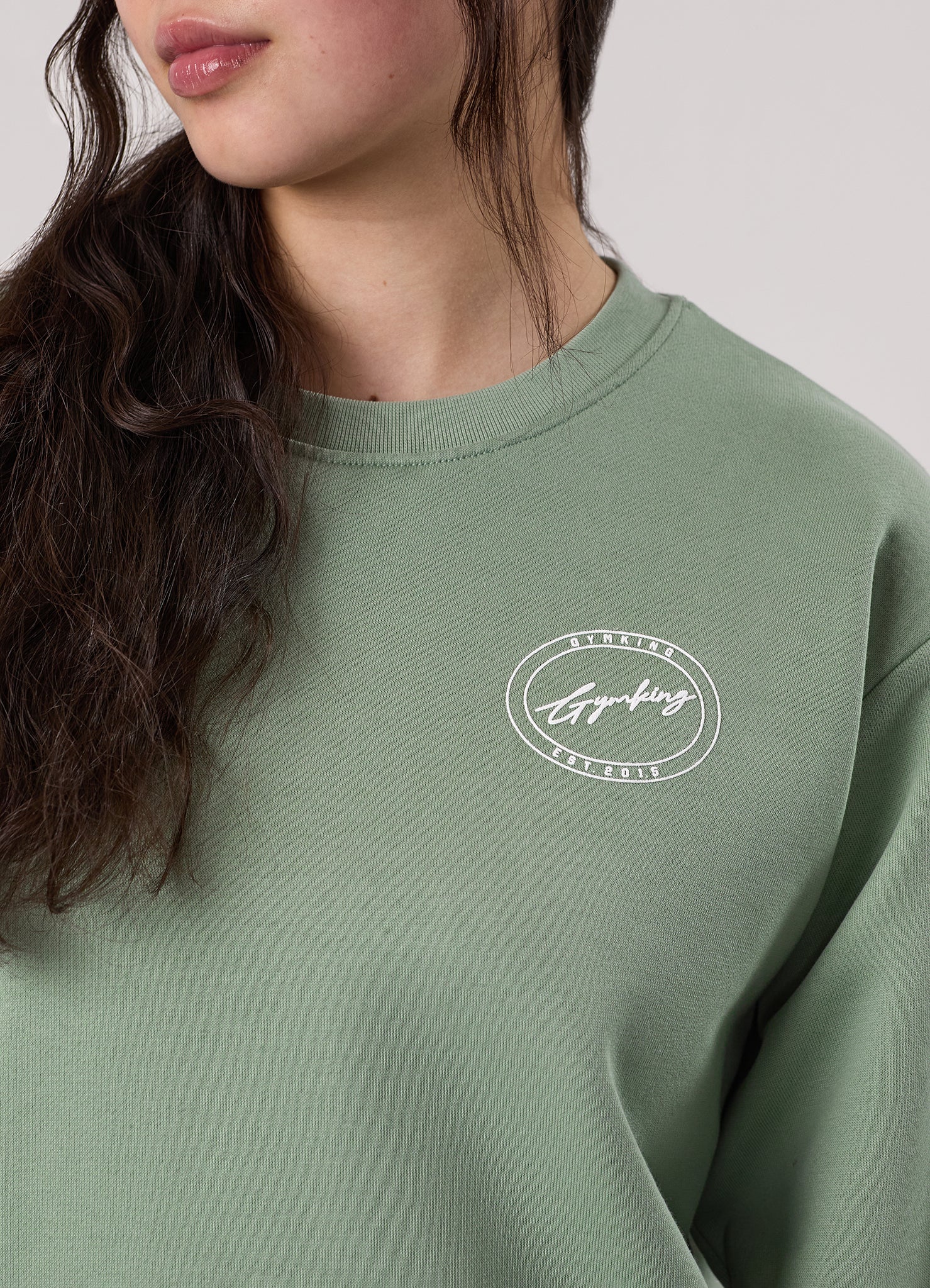 Gym King Kids Origin Sweatshirt - Soft Sage