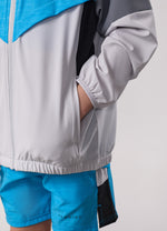 Gym King Kids Vision Tracksuit - Light Grey/Portofino Blue