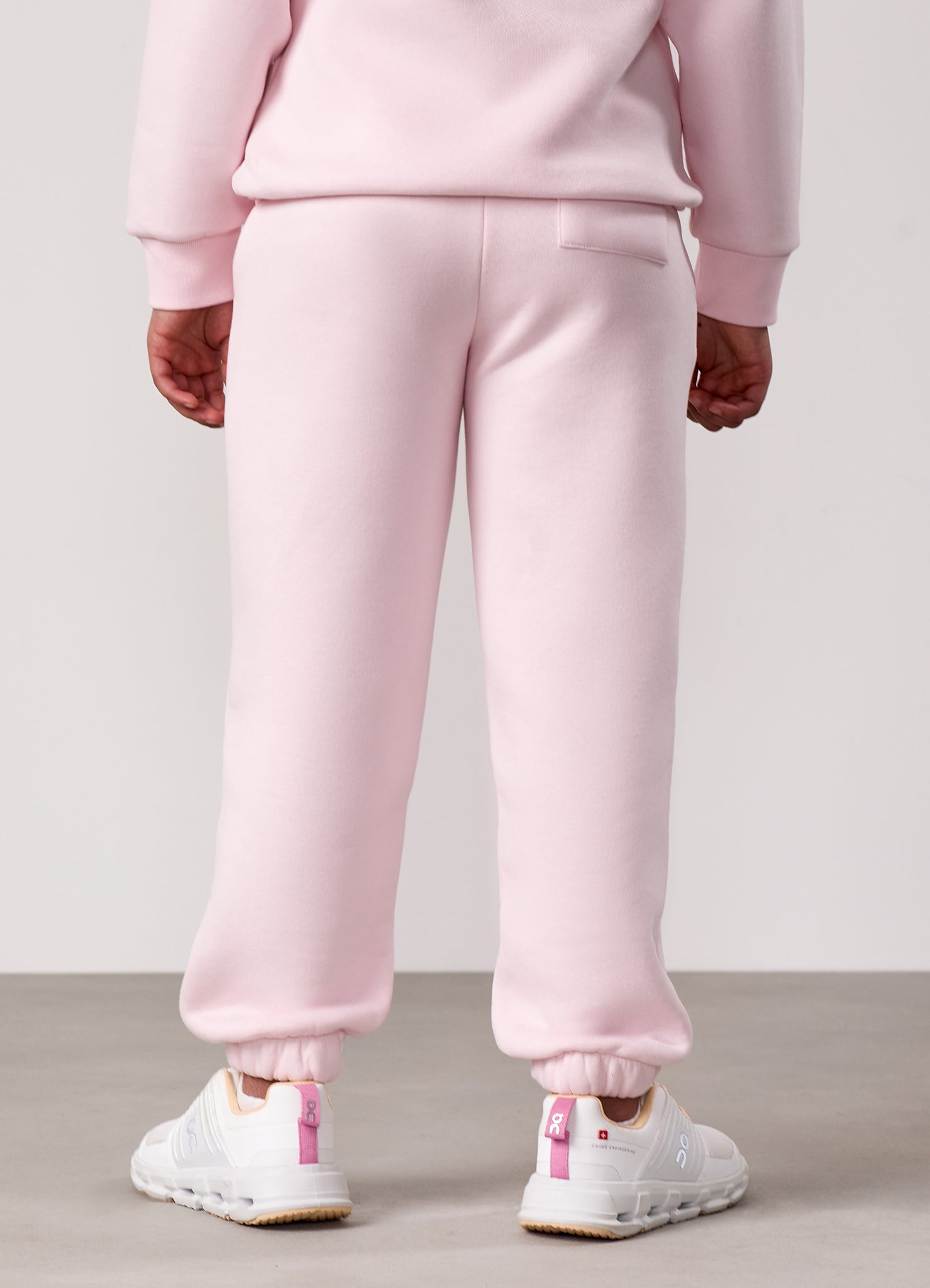 Gym King Kids Script Relaxed Fit Jogger - Baby Pink