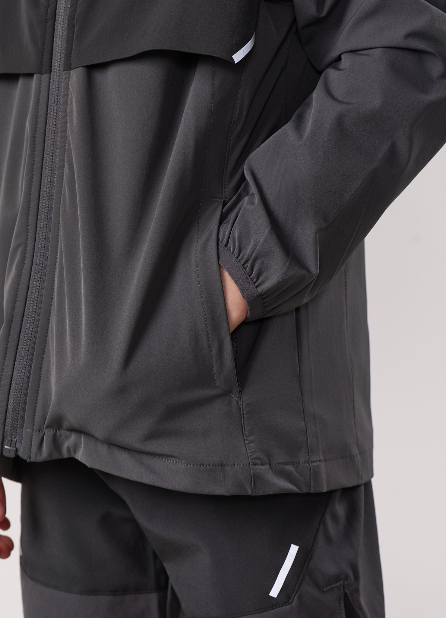 Gym King Kids Advance Tracksuit Top - Urban Grey/Fossil Grey