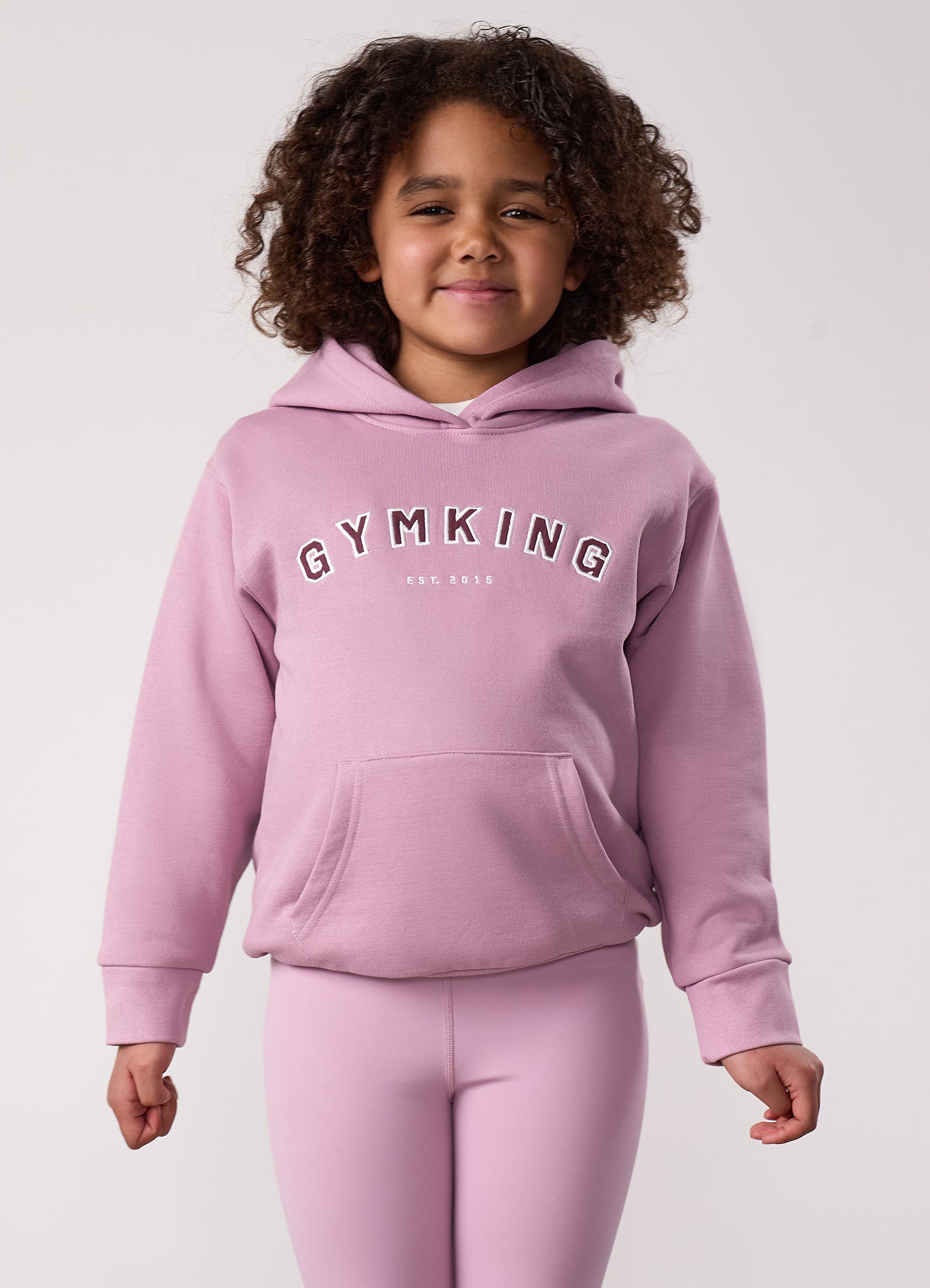 Gym King Kids Shadow Hood - Mauve