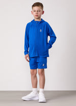 Gym King Kids Lightweight Poly Full Zip and Shorts - Sonic Blue