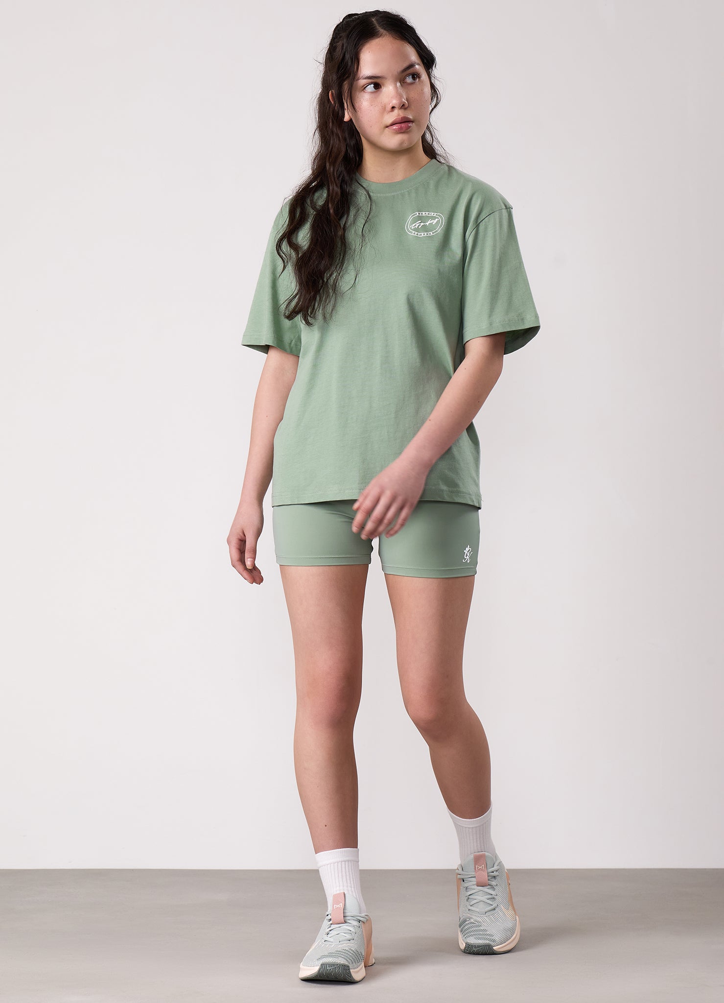 Gym King Kids Origin Boyfriend Tee - Soft Sage