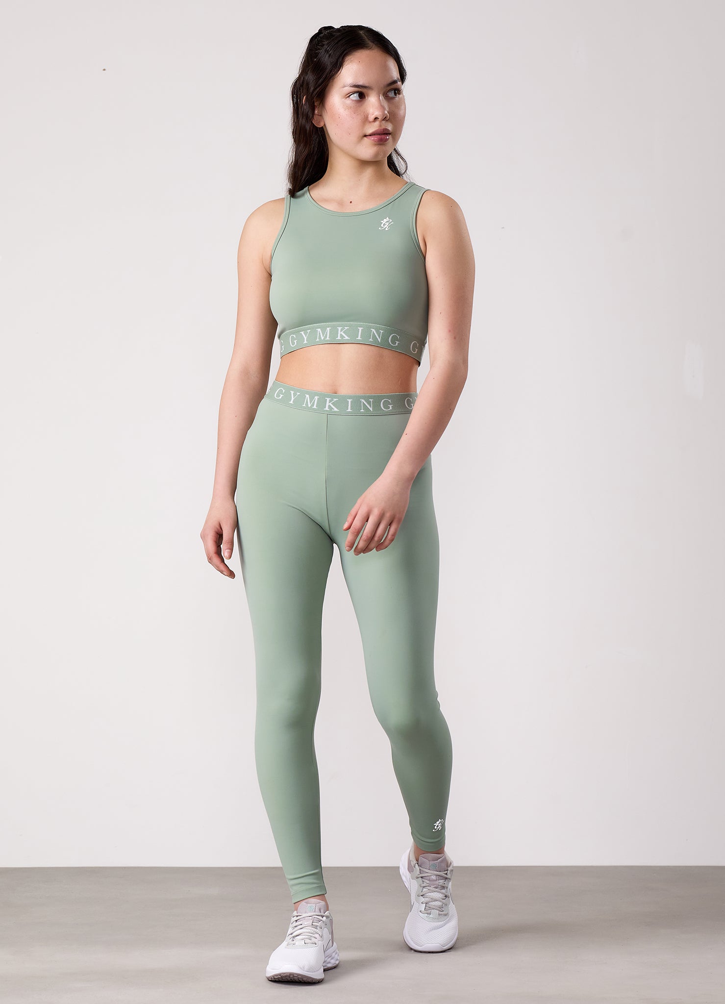 Gym King Kids Impact Legging - Soft Sage