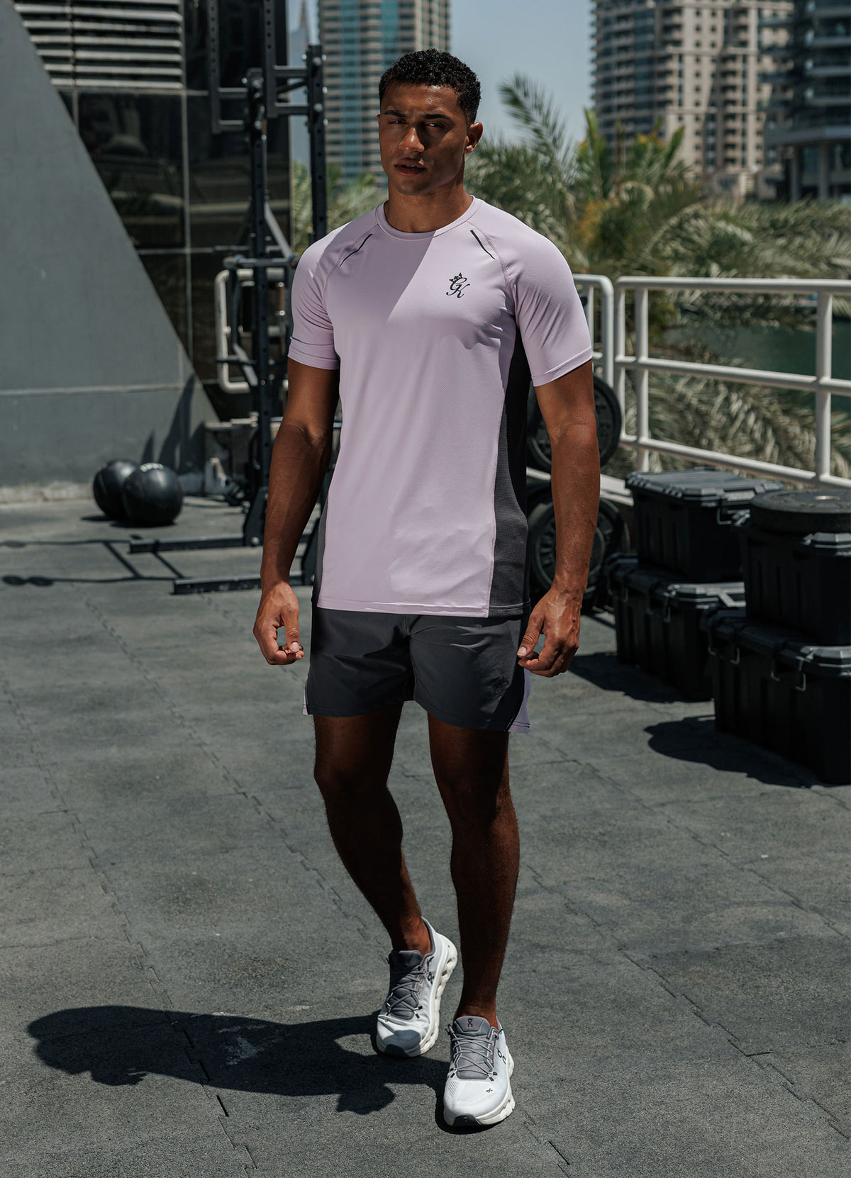 Gym King Flex 2.0 Short - Graphite/Dusky Lilac