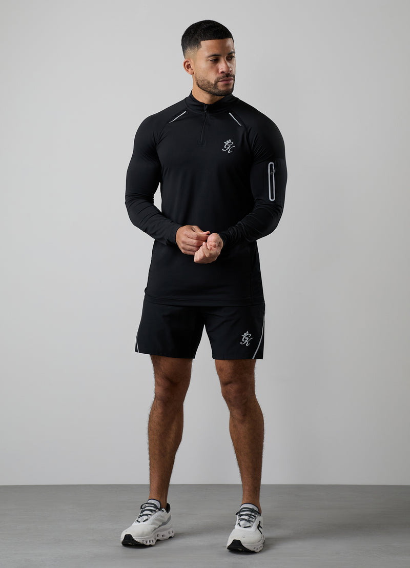 Gym King Flex 2.0 1/4 Zip Funnel - Black