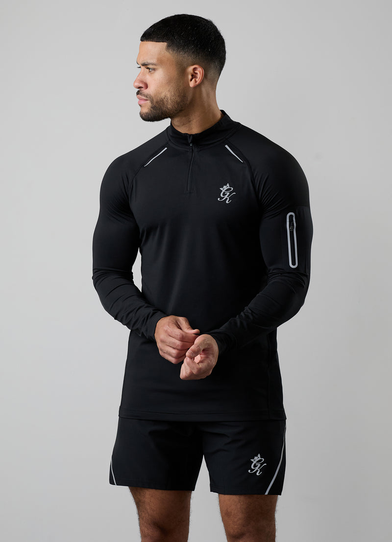 Gym King Flex 2.0 1/4 Zip Funnel - Black