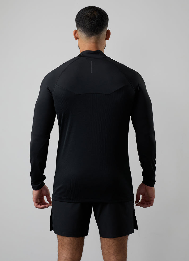 Gym King Flex 2.0 1/4 Zip Funnel - Black