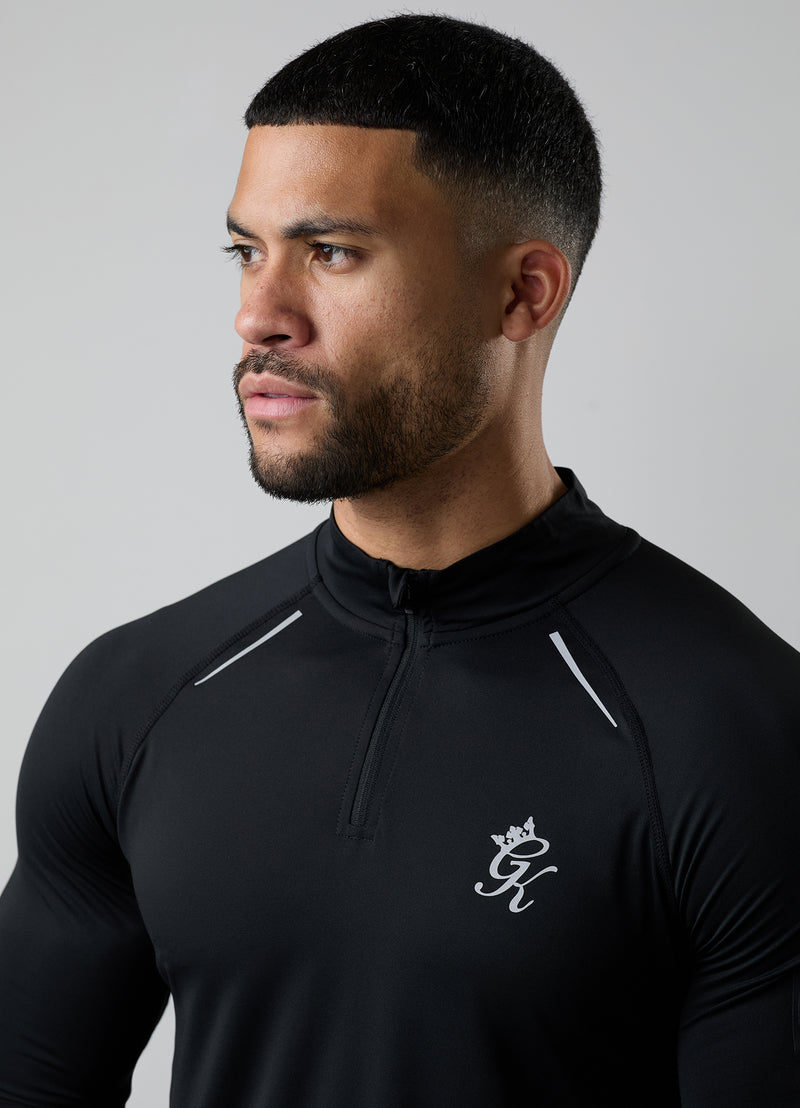 Gym King Flex 2.0 1/4 Zip Funnel - Black