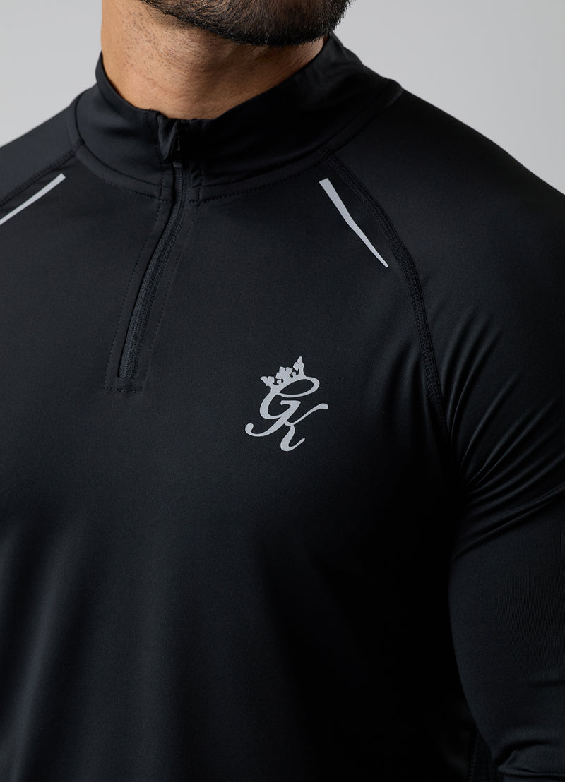 Gym King Flex 2.0 1/4 Zip Funnel - Black