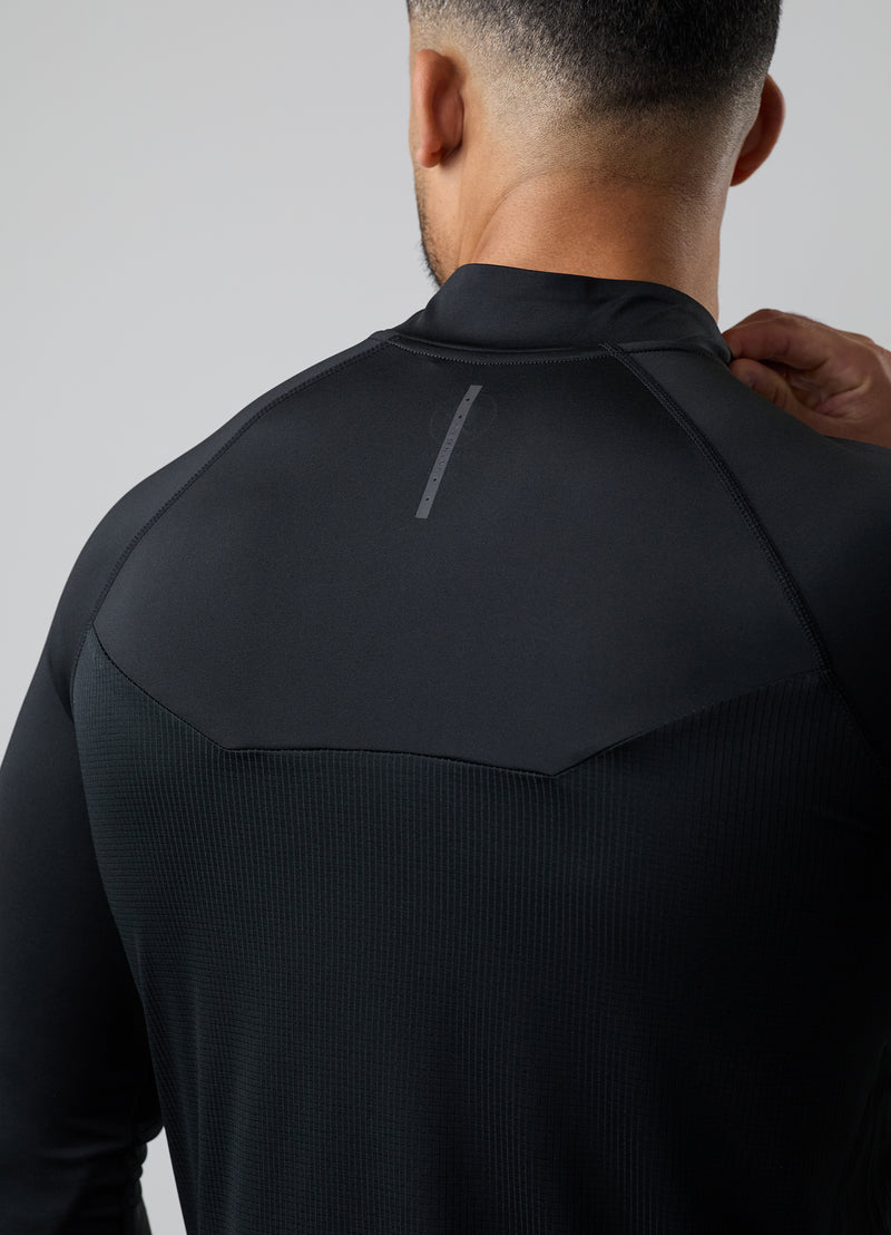 Gym King Flex 2.0 1/4 Zip Funnel - Black