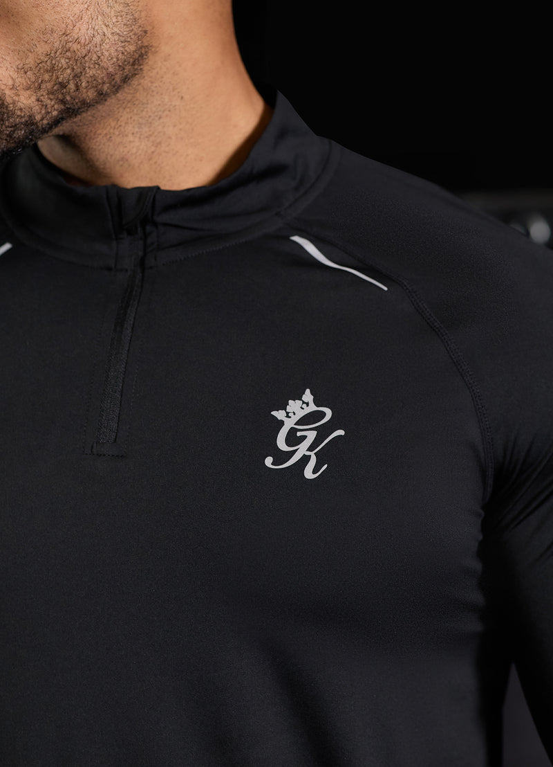 Gym King Flex 2.0 1/4 Zip Funnel - Black