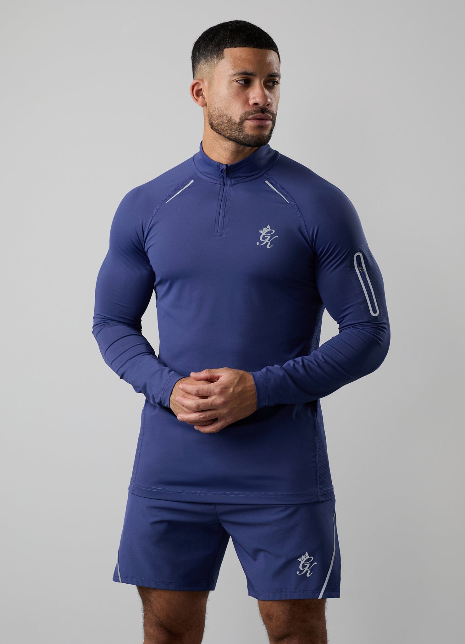 Gym King Flex 2.0 1/4 Zip Funnel - Twilight Blue