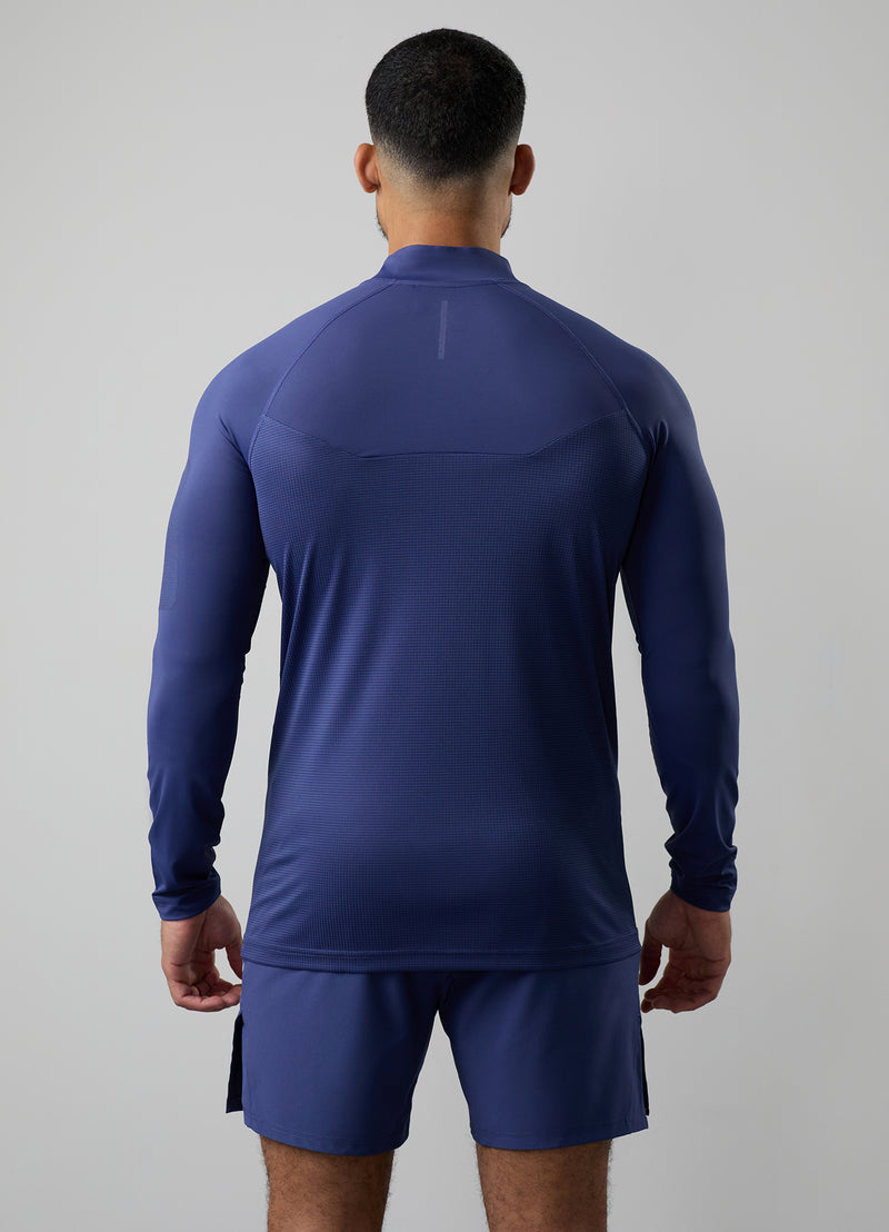 Gym King Flex 2.0 1/4 Zip Funnel - Twilight Blue