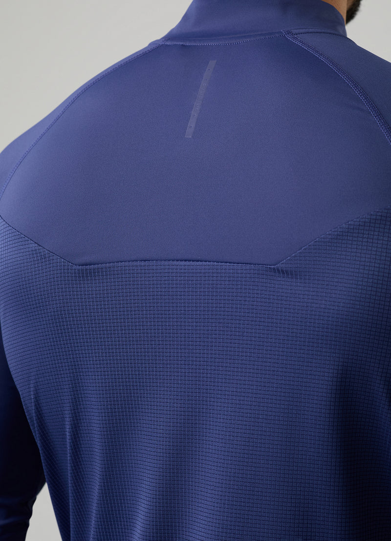 Gym King Flex 2.0 1/4 Zip Funnel - Twilight Blue