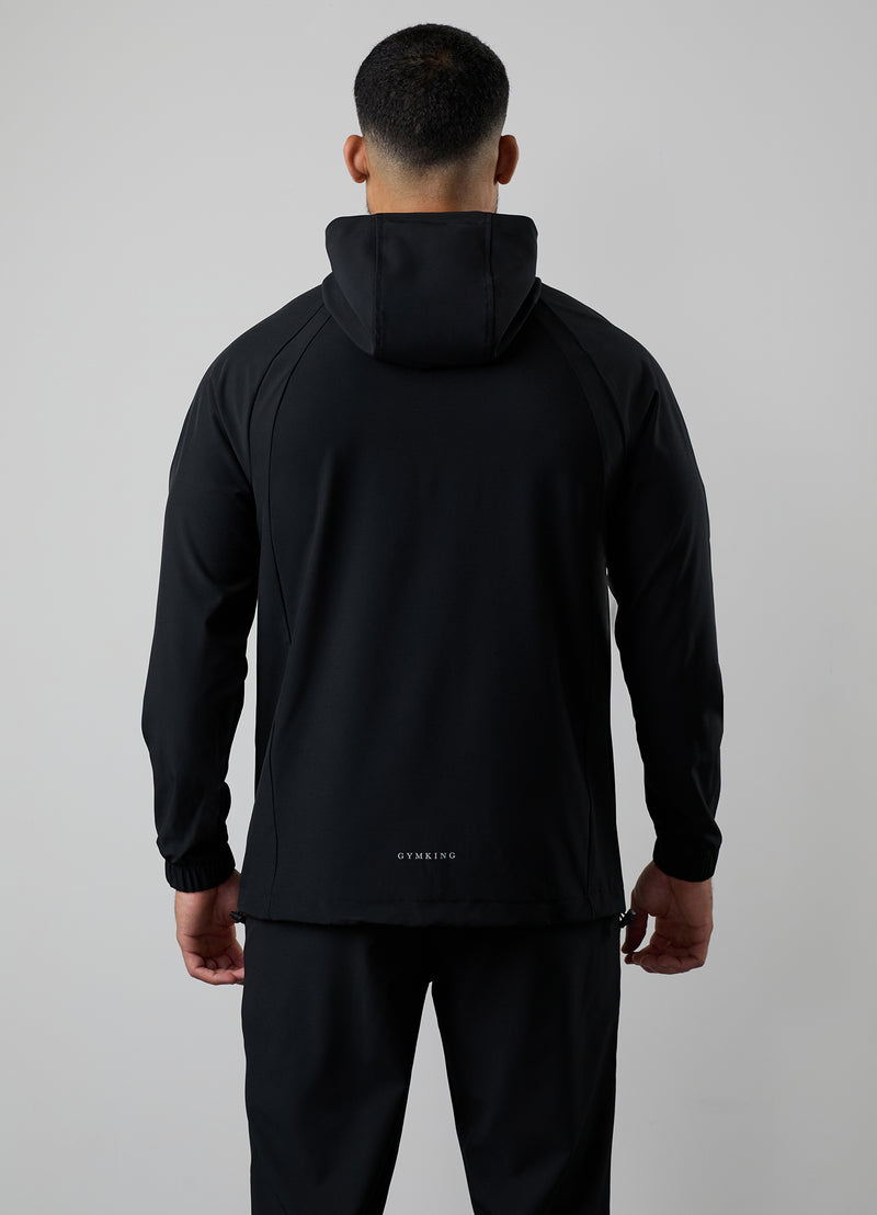 Gym King Flex 2.0 Full Zip Hood - Black