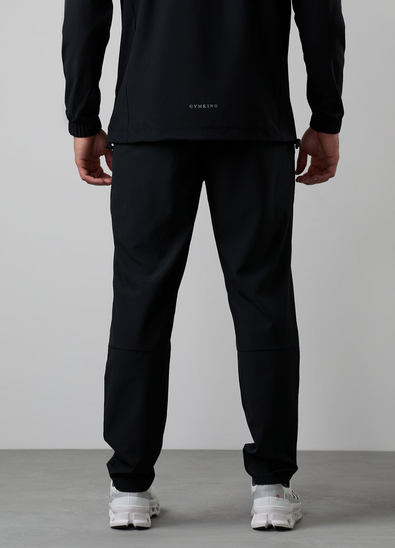 Gym King Flex 2.0 Full Zip Hood Tracksuit - Black