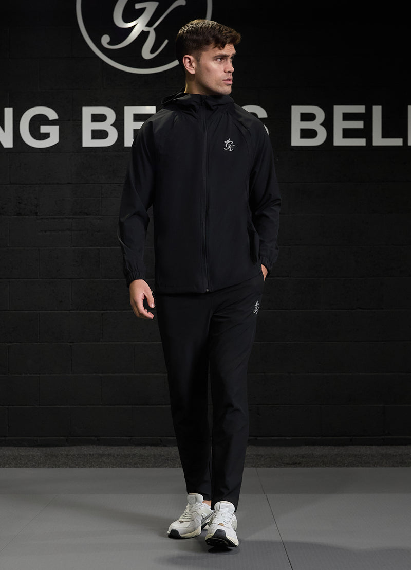 Gym King Flex 2.0 Full Zip Hood - Black