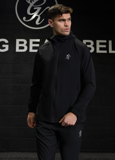 Gym King Flex 2.0 Full Zip Hood - Black