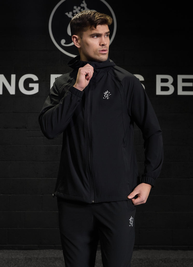 Gym King Flex 2.0 Full Zip Hood - Black