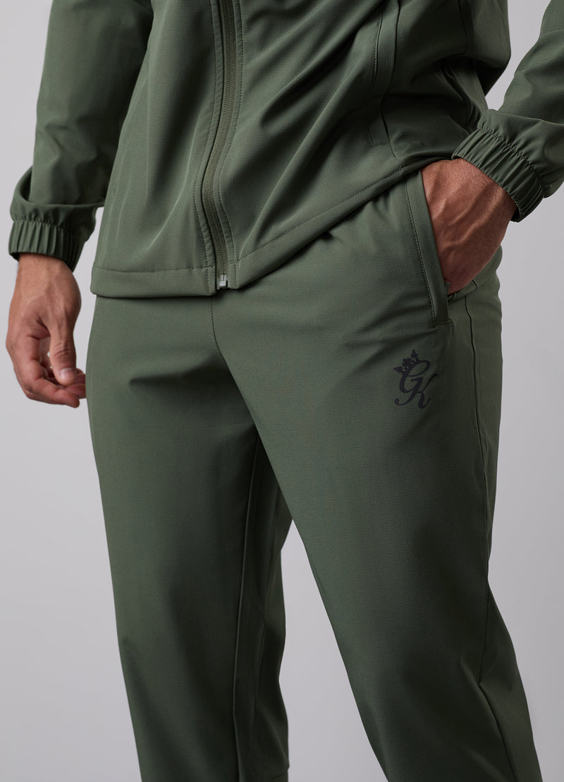 Gym King Flex 2.0 Full Zip Hood Tracksuit - Green