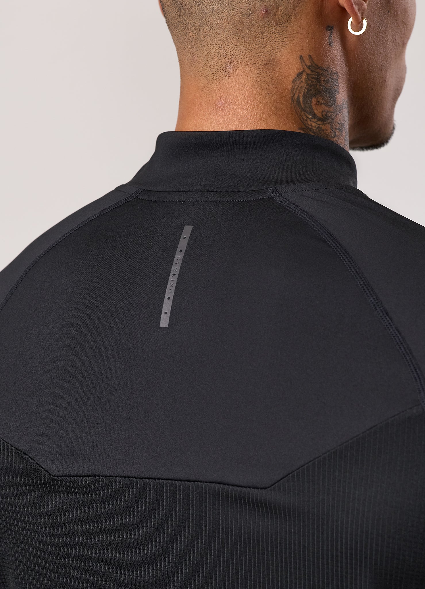 Gym King Flex 2.0 1/4 Zip Funnel - Black/Amber