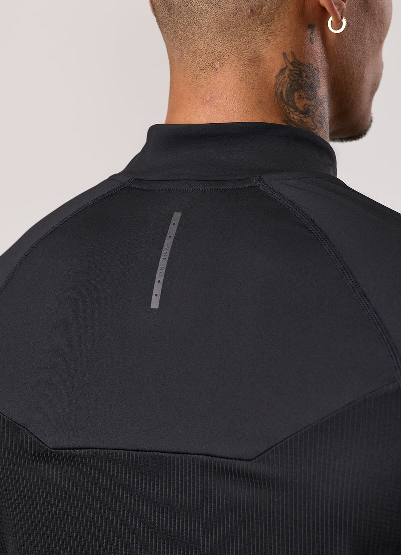 Gym King Flex 2.0 1/4 Zip Funnel - Black/Amber