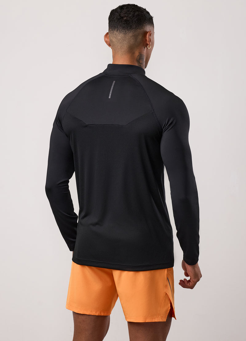 Gym King Flex 2.0 1/4 Zip Funnel - Black/Amber