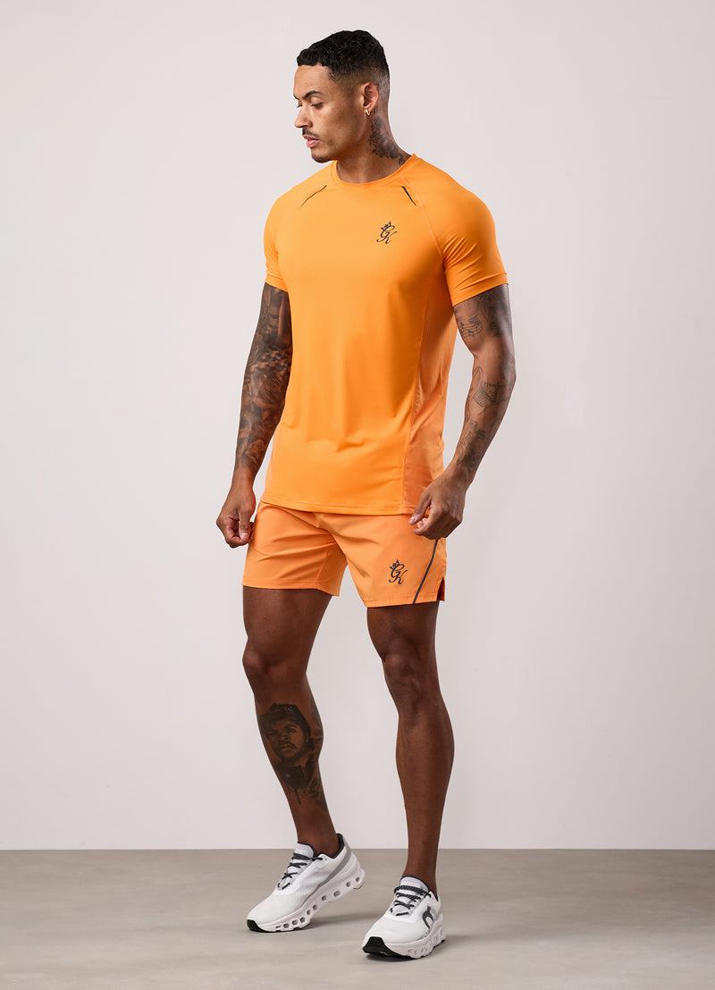 Gym King Flex 2.0 Short - Amber/Black
