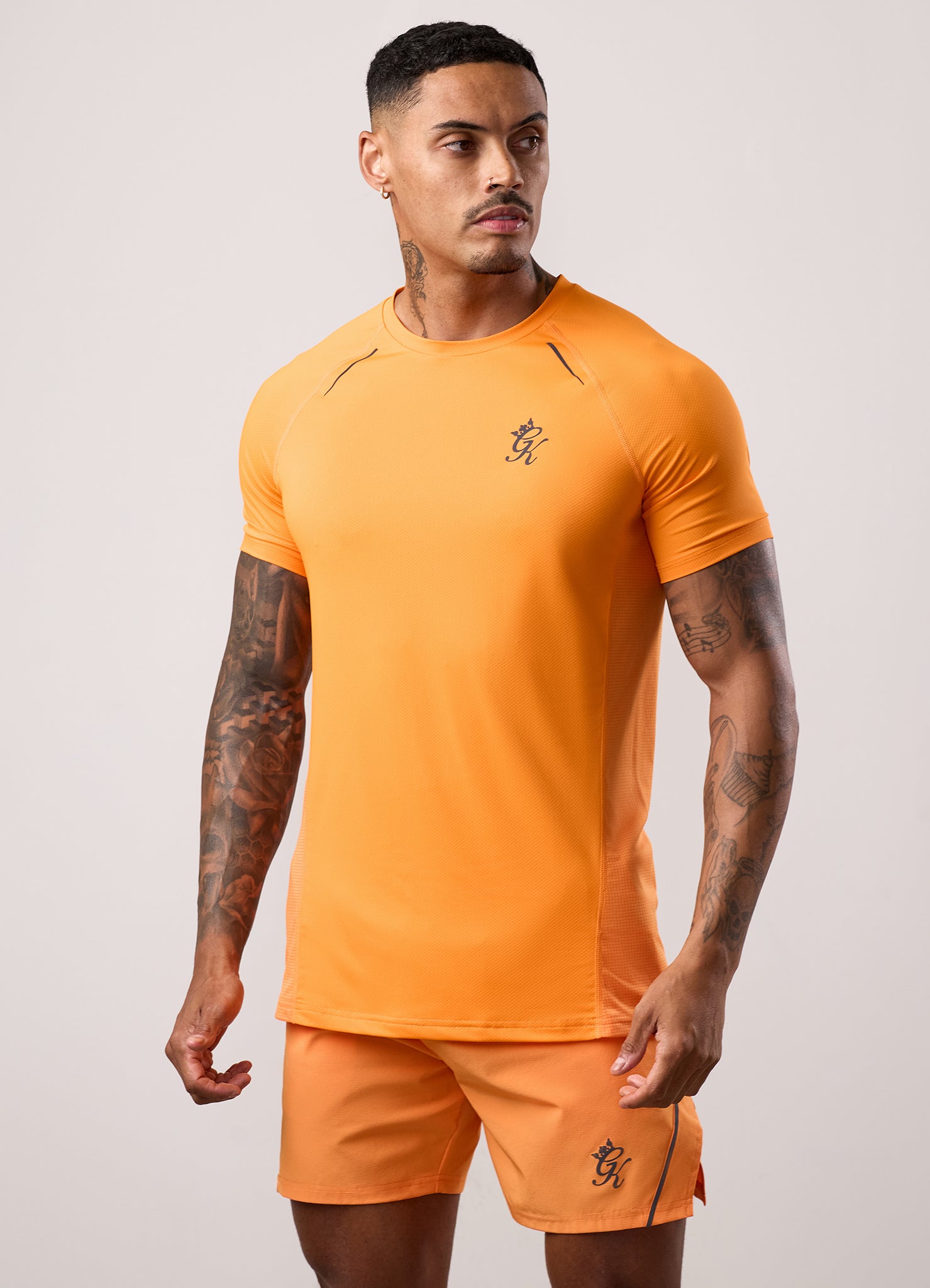 Gym King Flex 2.0 Tee - Amber/Black