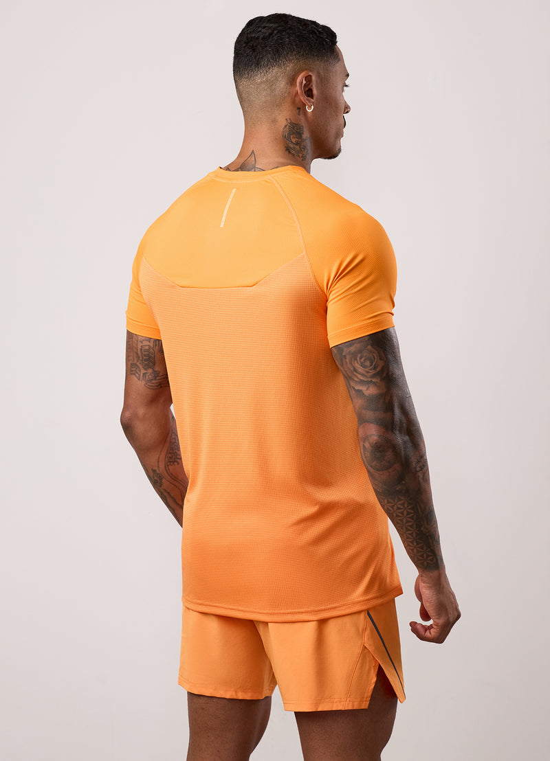 Gym King Flex 2.0 Tee - Amber/Black