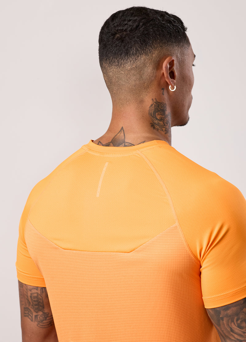 Gym King Flex 2.0 Tee - Amber/Black