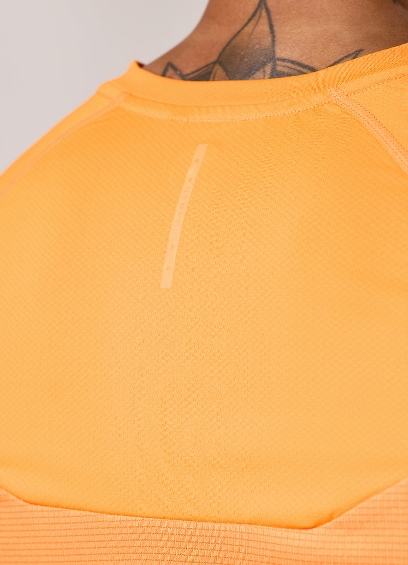 Gym King Flex 2.0 Tee - Amber/Black