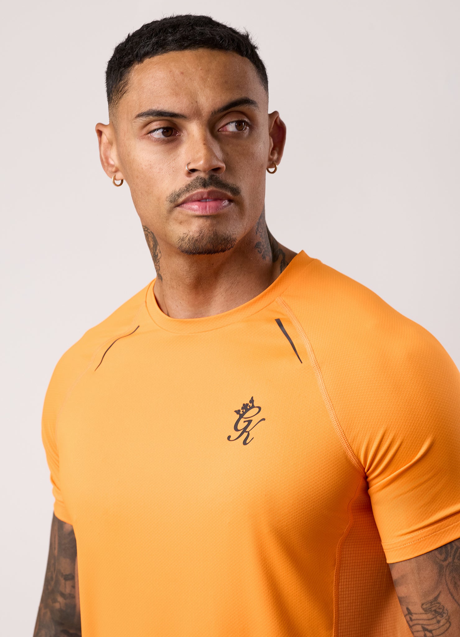 Gym King Flex 2.0 Tee - Amber/Black