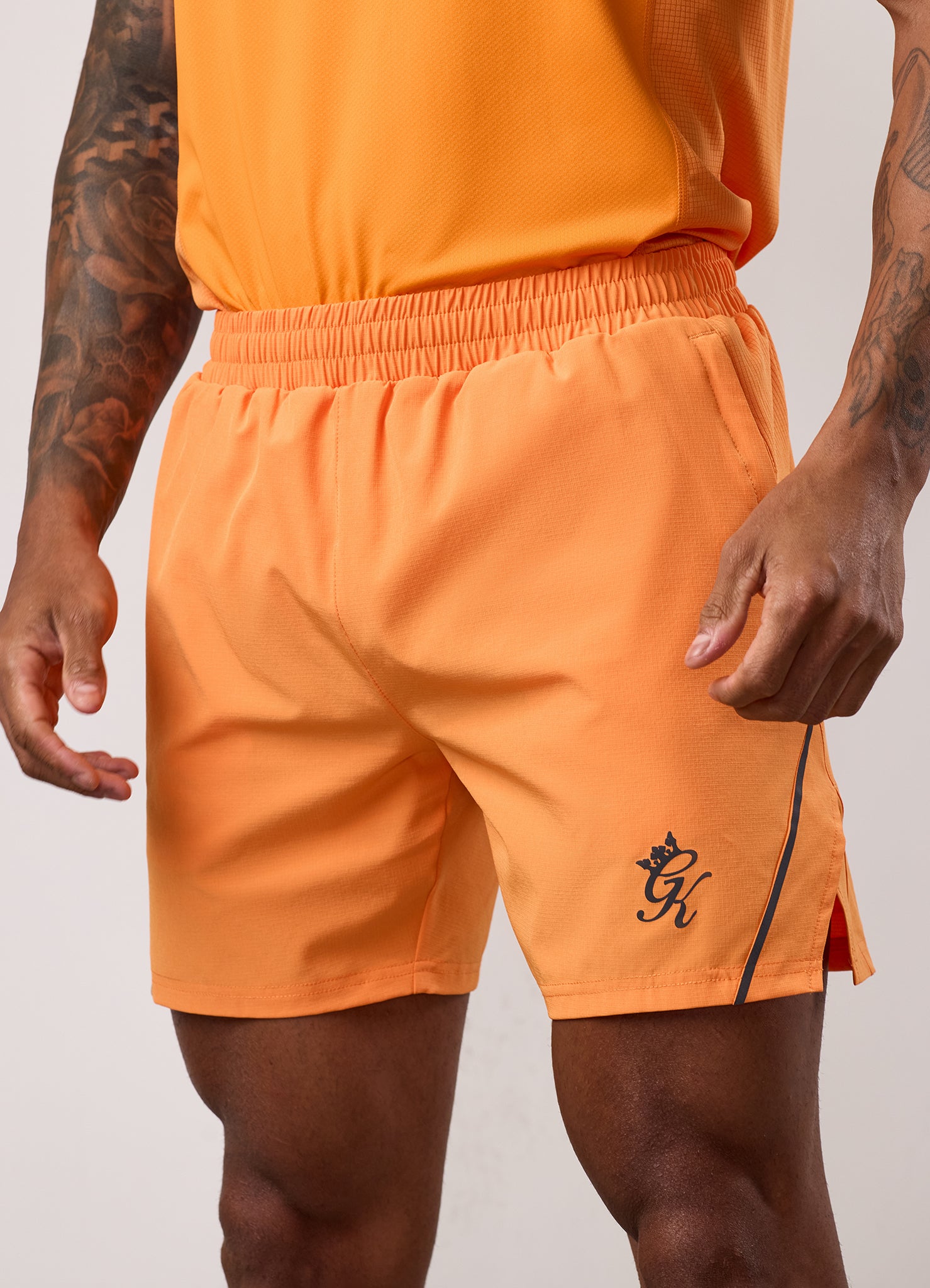 Gym King Flex 2.0 Short - Amber/Black