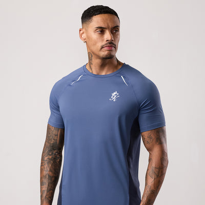 Gym King Flex 2.0 T-Shirt - Dark Denim/Faded Indigo