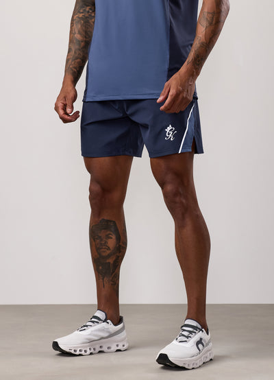 Gym King Flex 2.0 Short - Dark Denim/Faded Indigo
