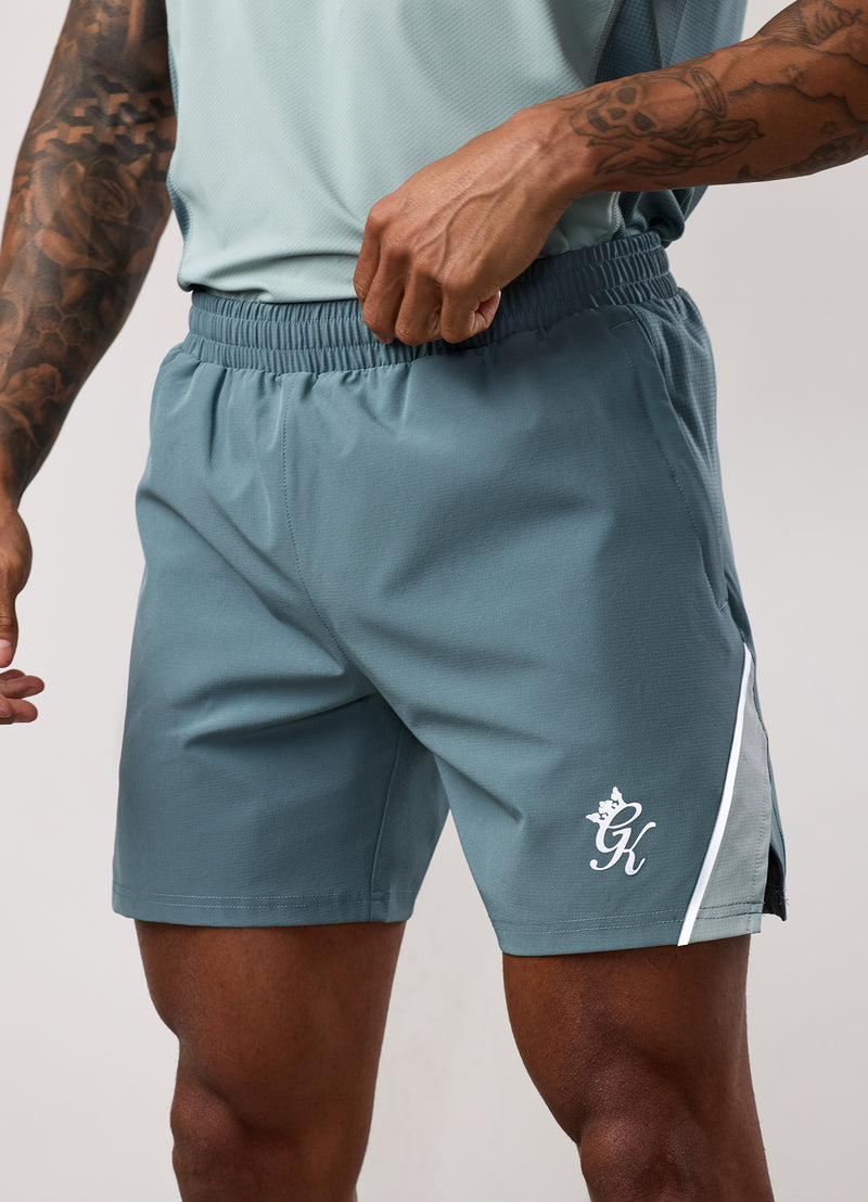 Gym King Flex 2.0 Short - Silver Blue/Petrol Blue