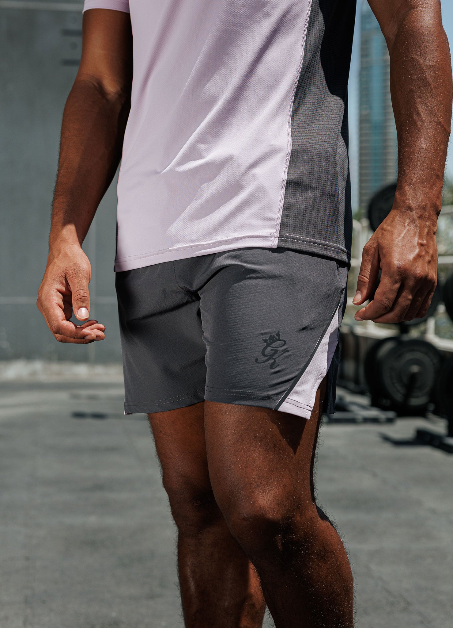 Gym King Flex 2.0 Short - Graphite/Dusky Lilac
