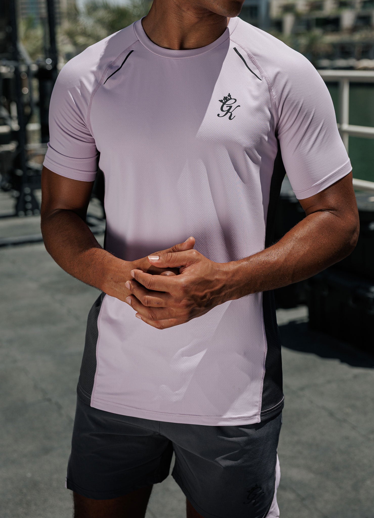 Gym King Flex 2.0 Tee - Dusky Lilac/Graphite