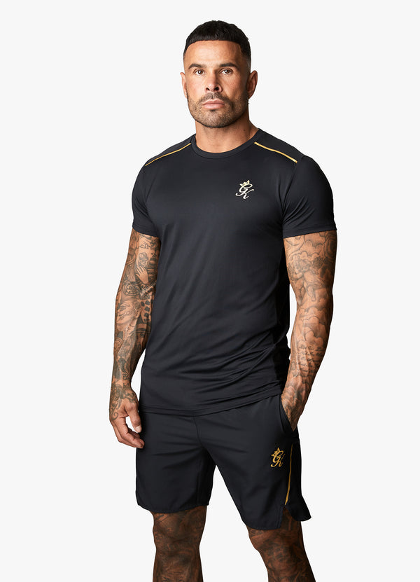 Gym King Flex Tee - Black/Gold