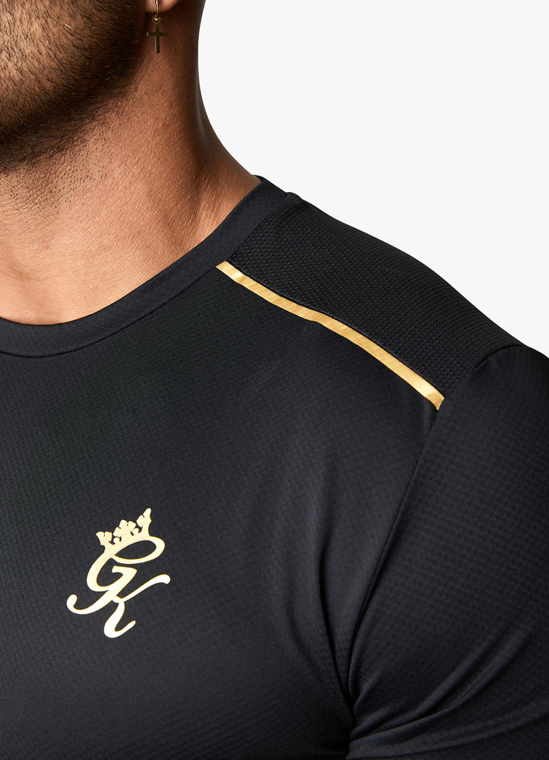 Gym King Flex Tee - Black/Gold